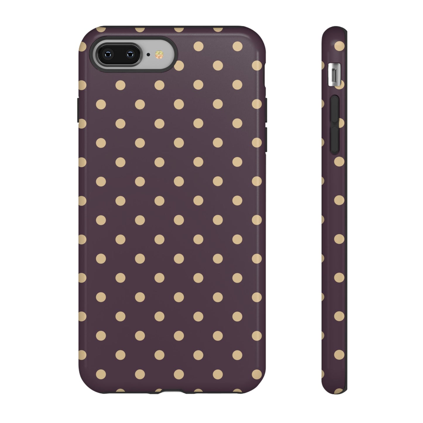 Purple with Yellow Dot Pattern Phone Case