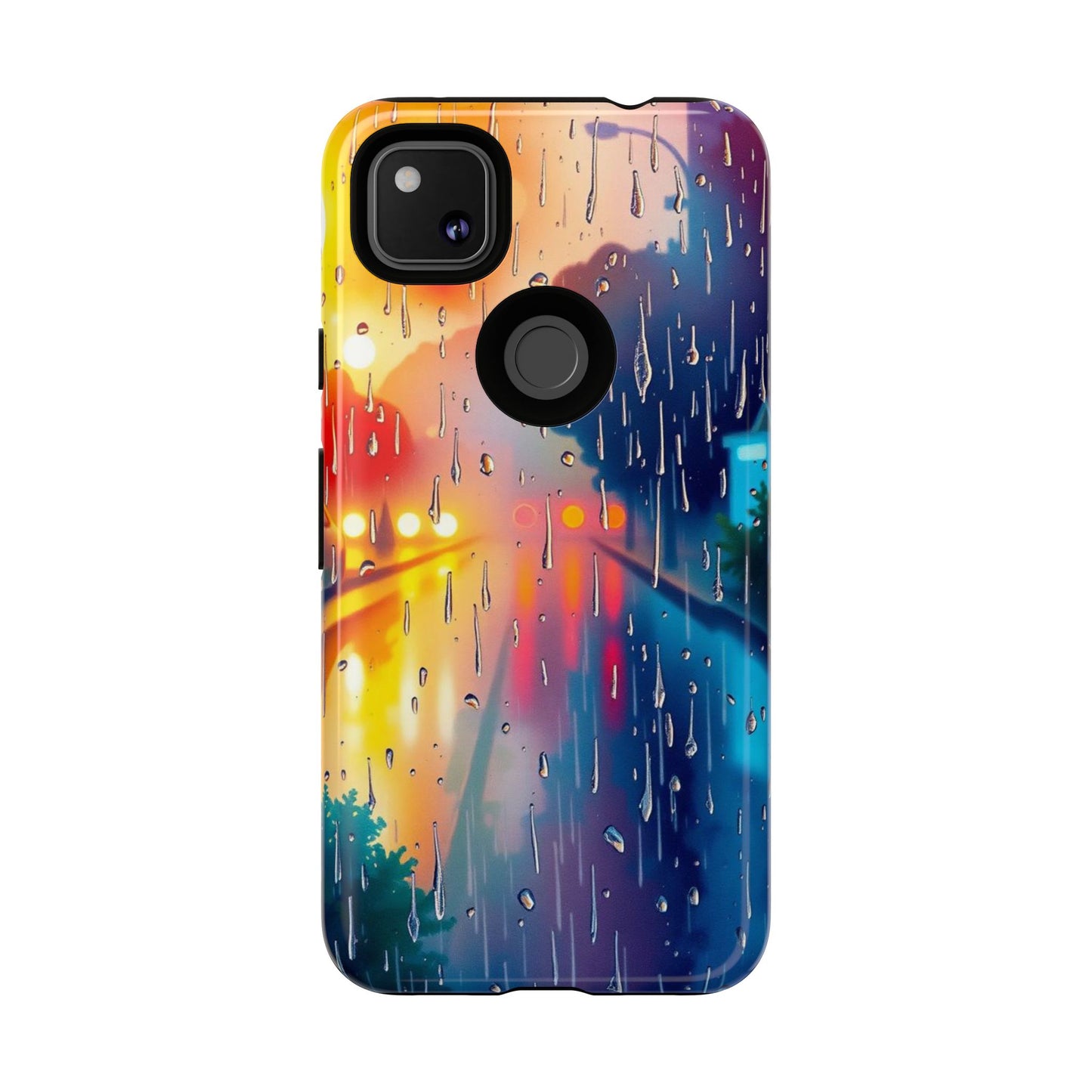 Electric Rain Watercolour Design Phone Case