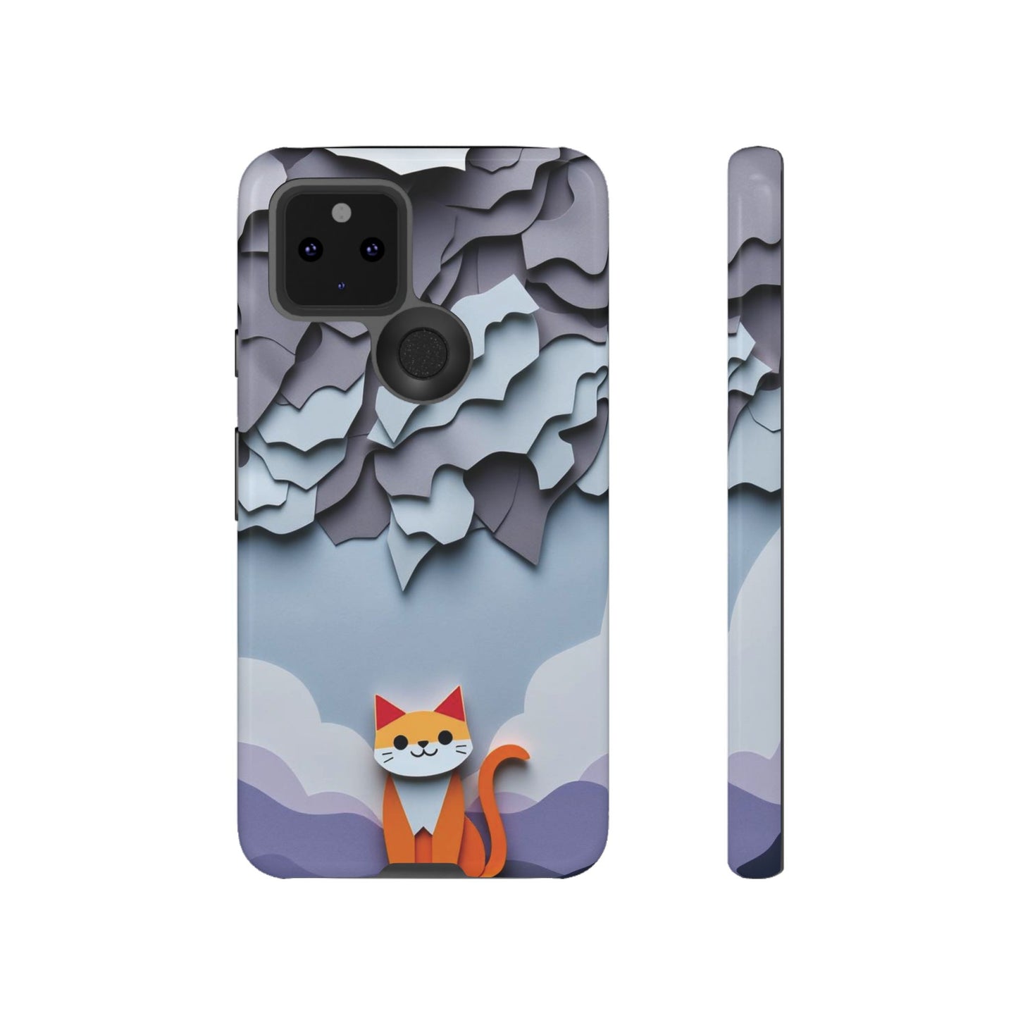 Papier-mâché Cat Design Phone Case