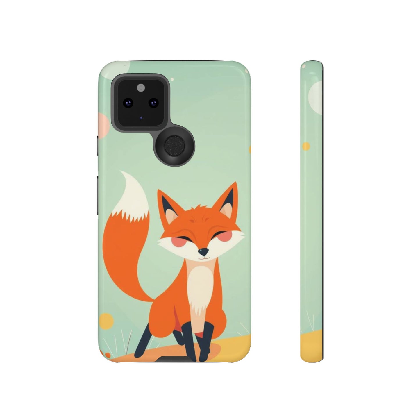 Happy Fox Design Phone Case