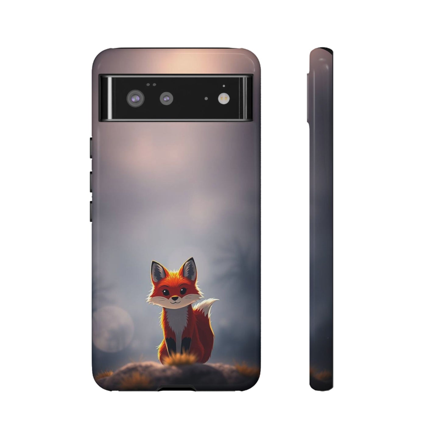 Cute Gothic Fox Design Phone Case