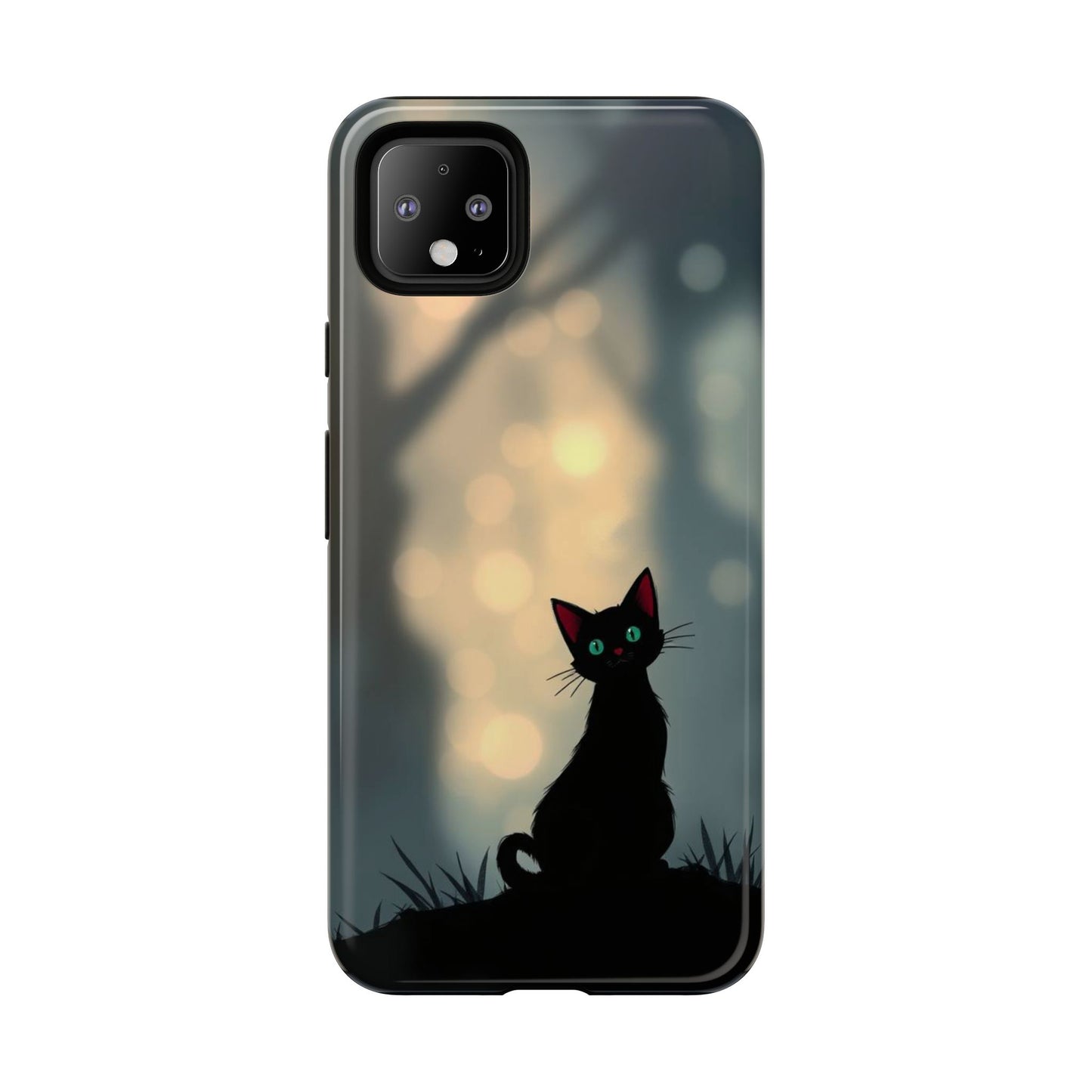 Gothic Cat Design Phone Case