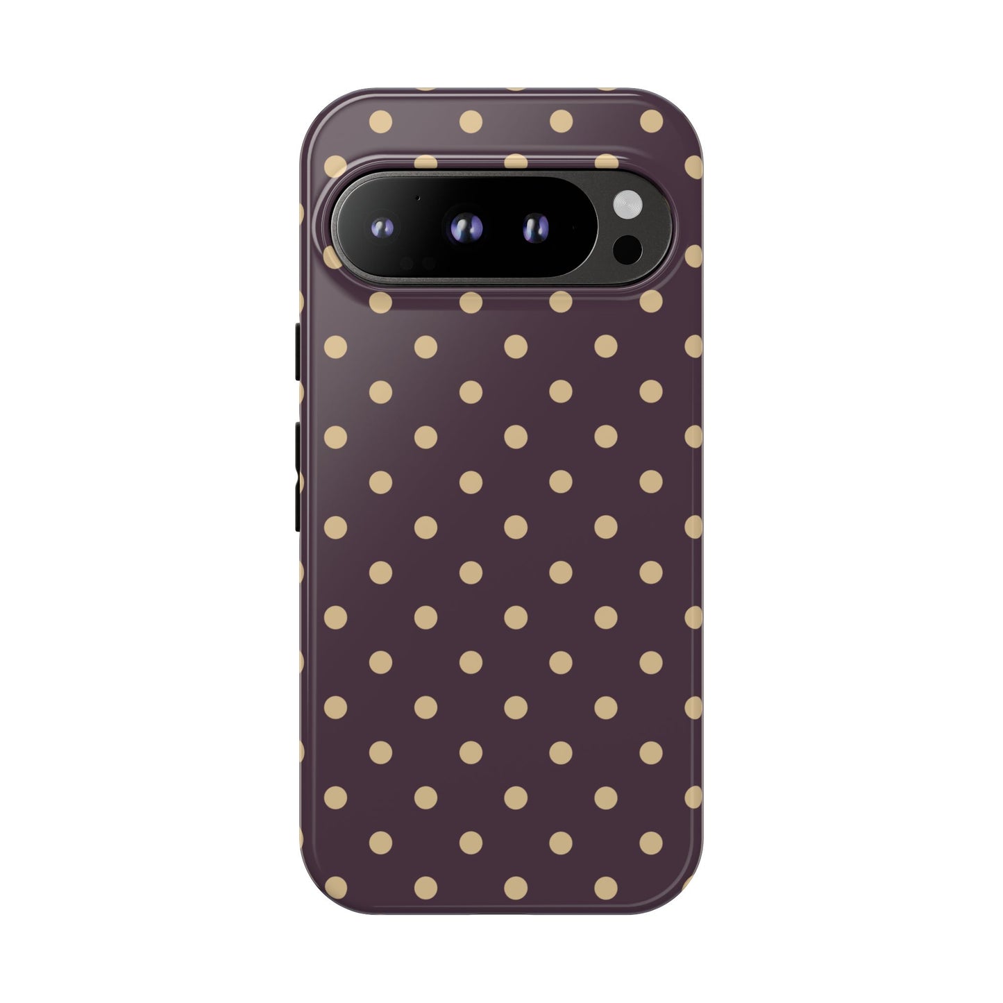 Purple with Yellow Dot Pattern Phone Case