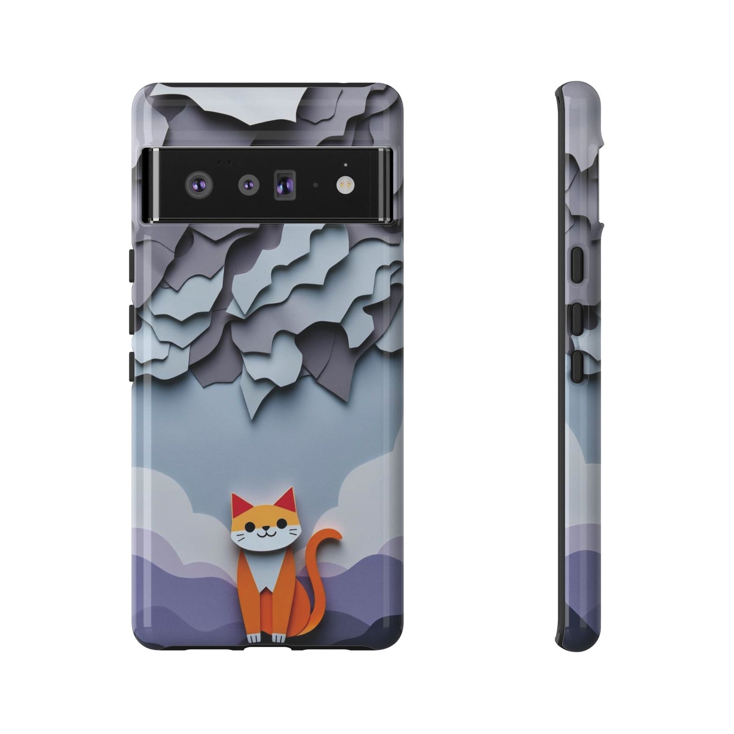 Papier-mâché Cat Design Phone Case