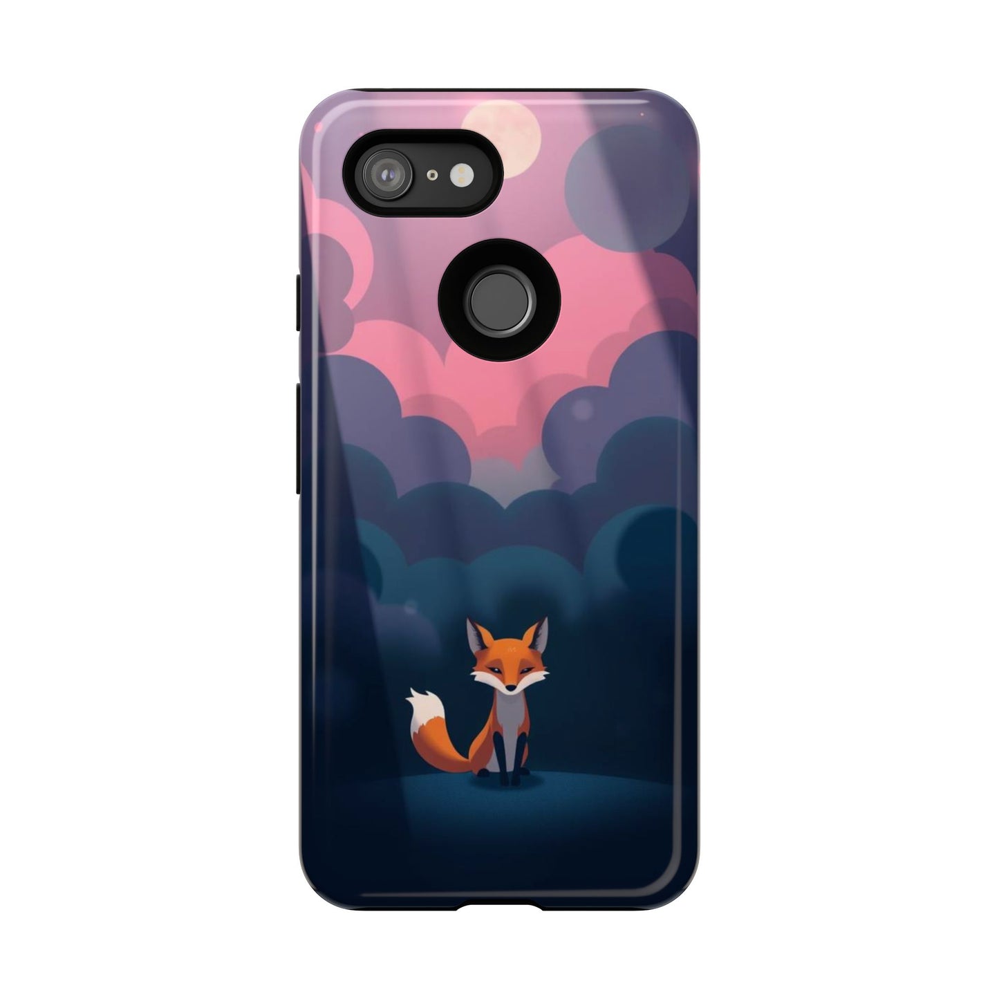 Moody Pop Art Fox Design Phone Case