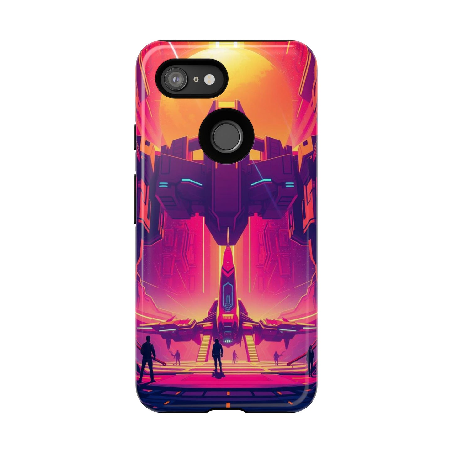 Alien Landing Pad Design Phone Case