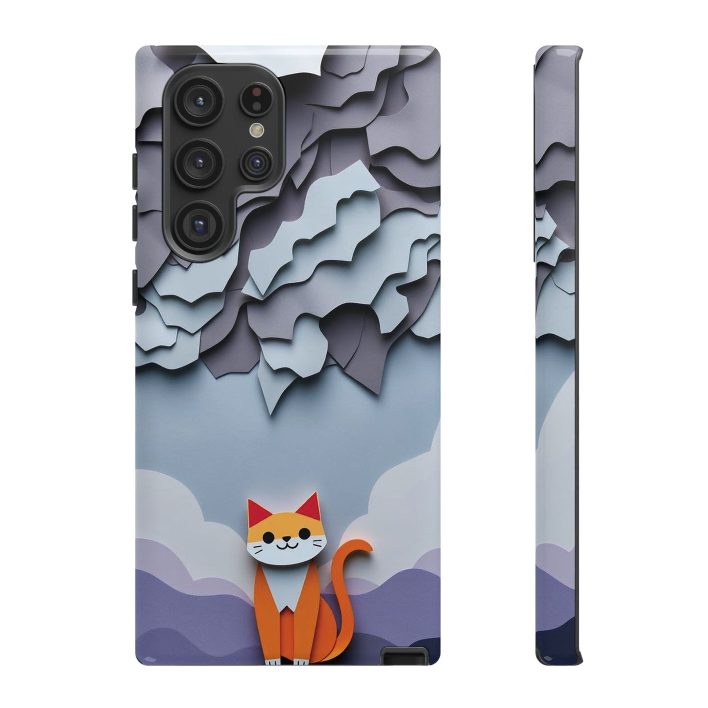 Papier-mâché Cat Design Phone Case