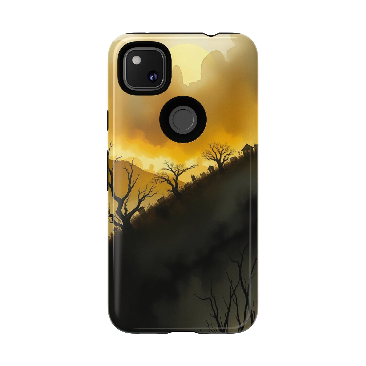 Eerie Graveyard Watercolour Design Phone Case