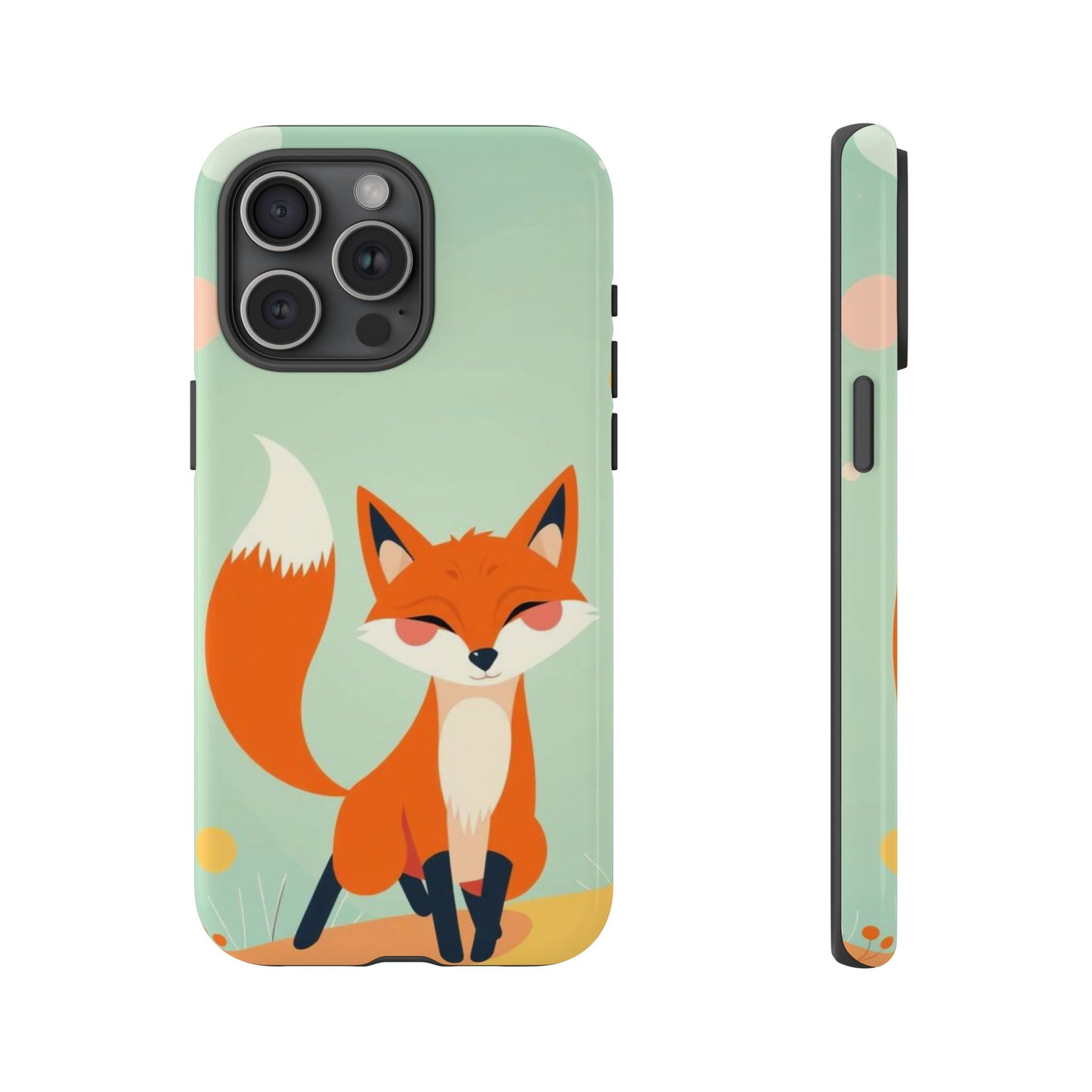 Happy Fox Design Phone Case