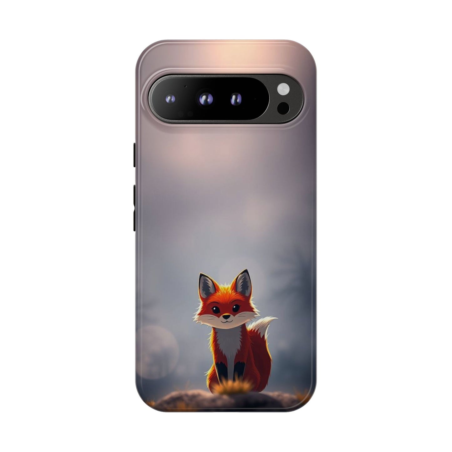 Cute Gothic Fox Design Phone Case