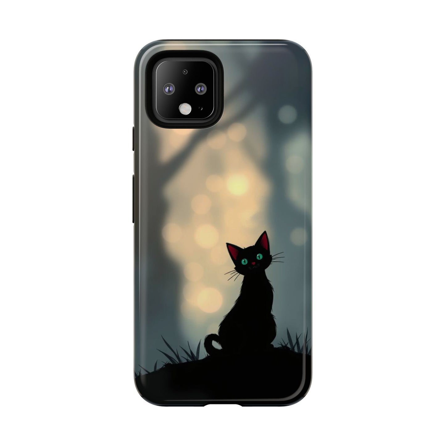 Gothic Cat Design Phone Case