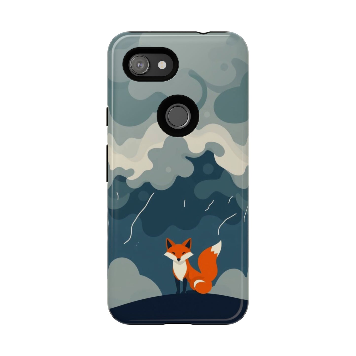 Stormy Fox Design Phone Case