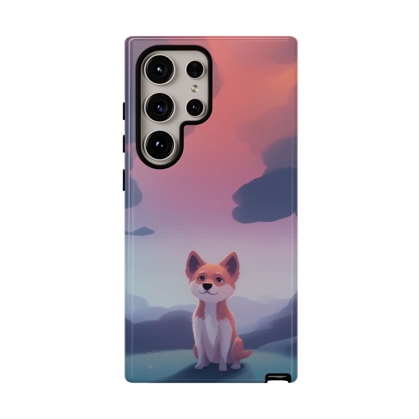 Cute Dog & Cloud Design Phone Case