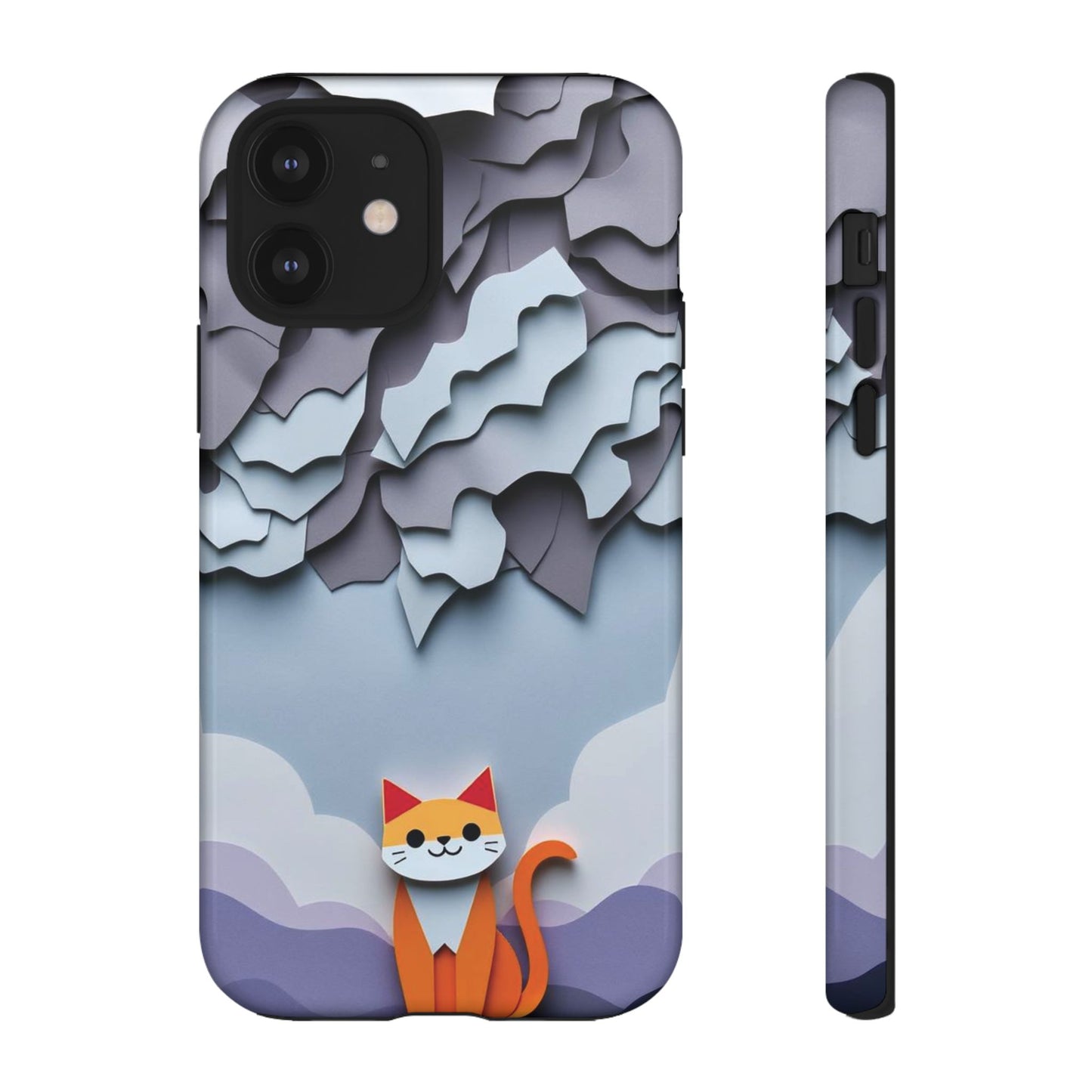 Papier-mâché Cat Design Phone Case