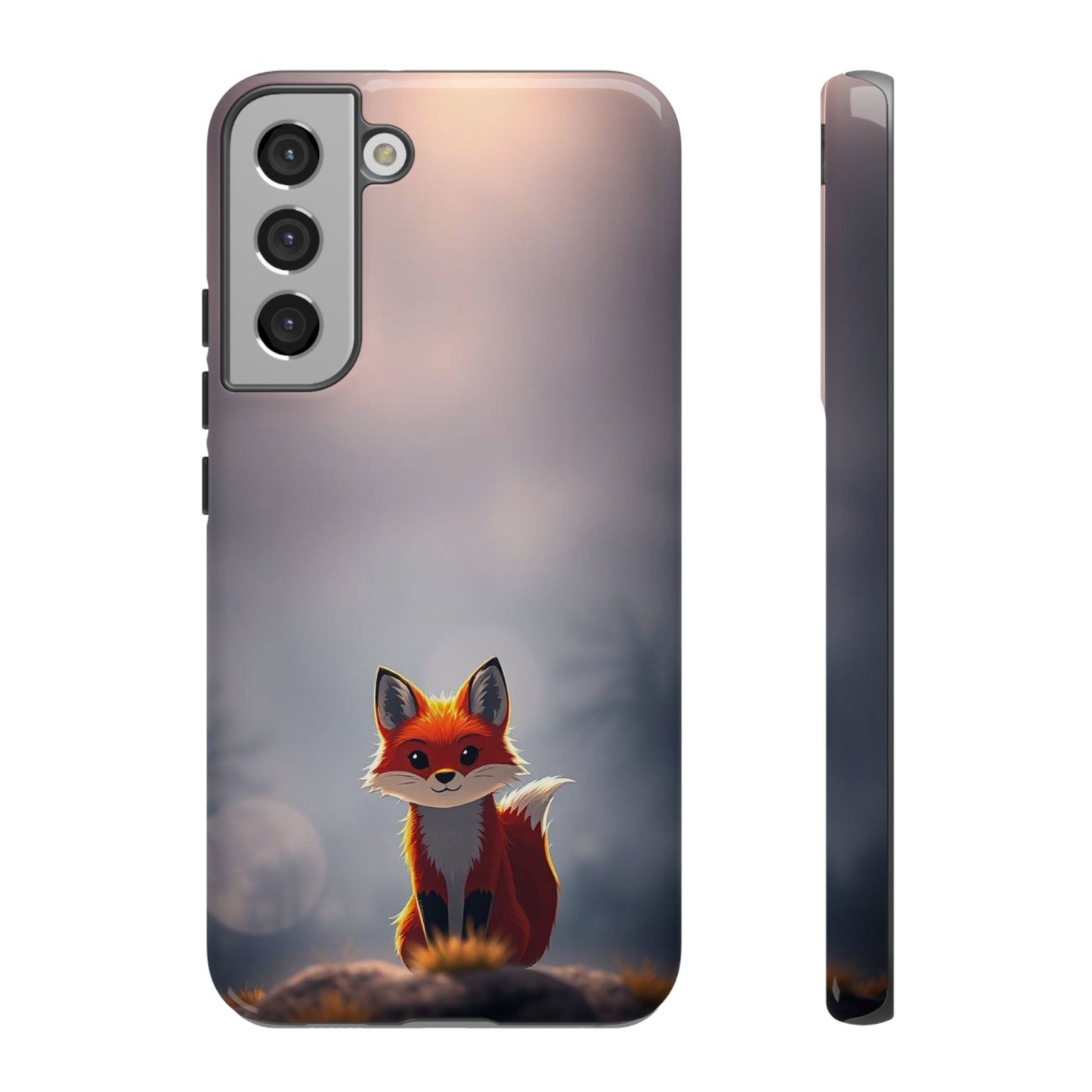 Cute Gothic Fox Design Phone Case