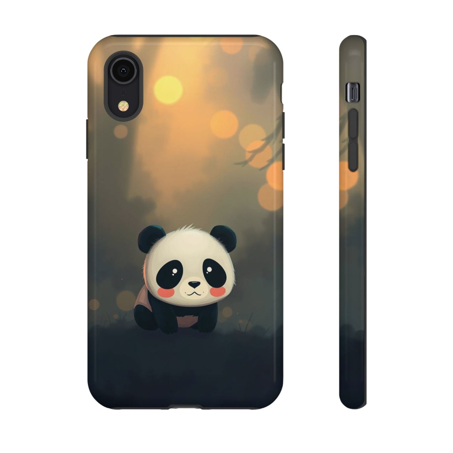 Cute Gothic Panda Design Phone Case