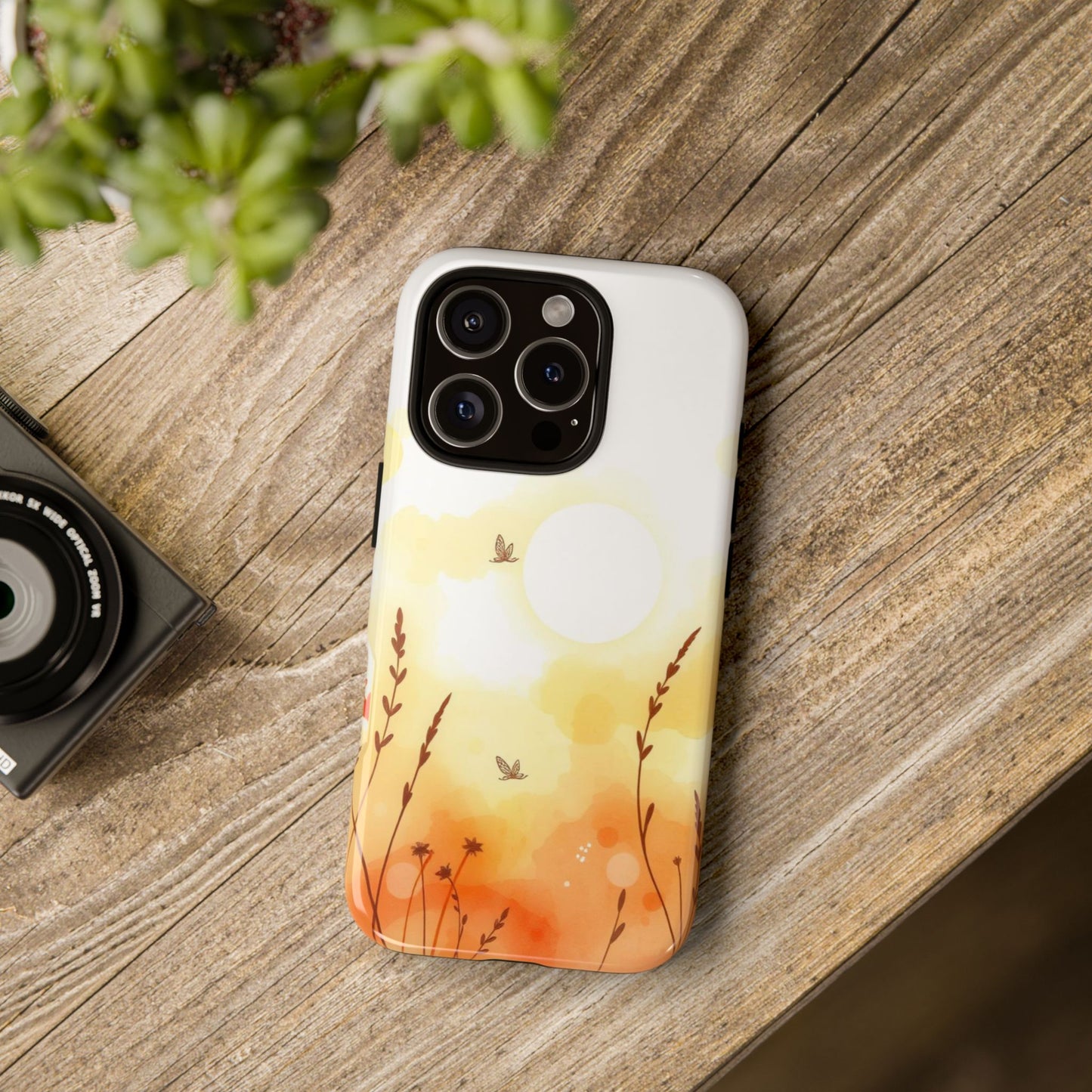 Boho Chic Watercolour Wildflower Pattern Phone Case