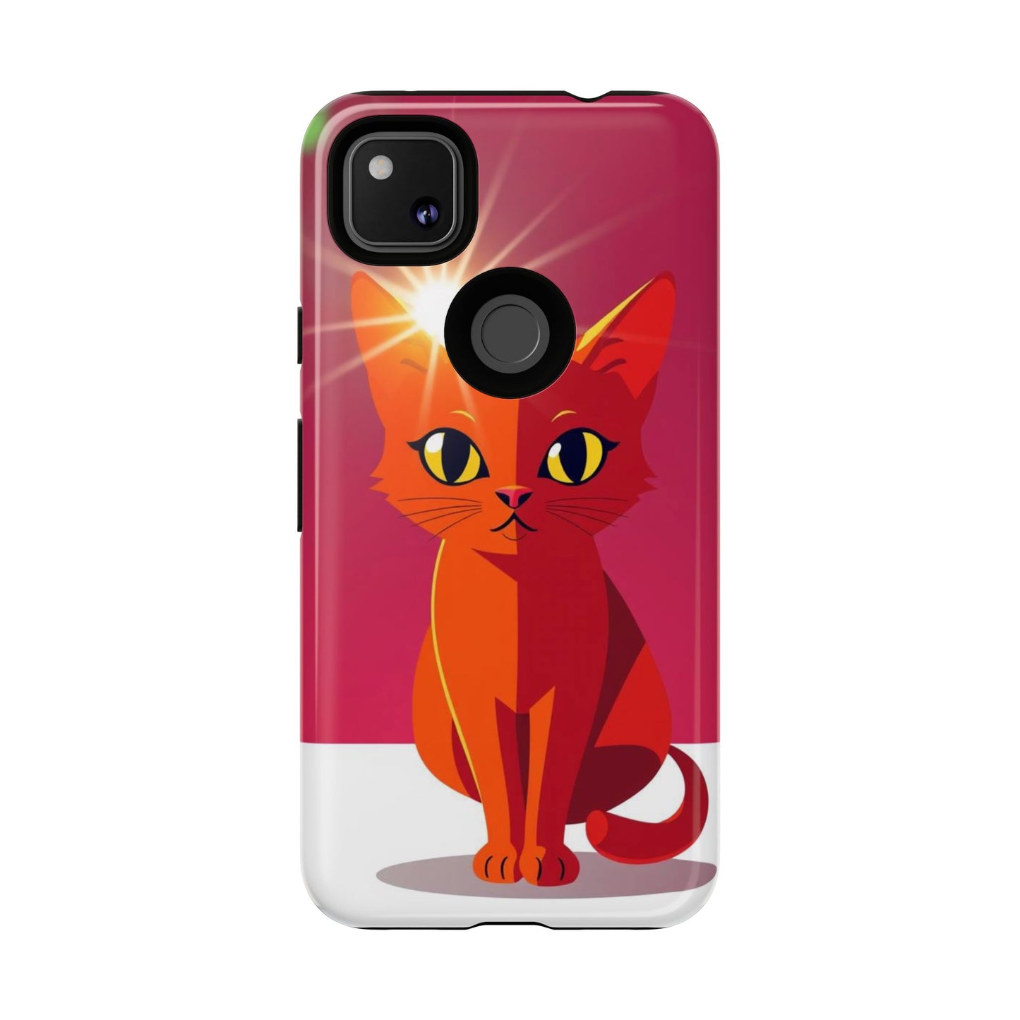 Flashing Cat Design Phone Case