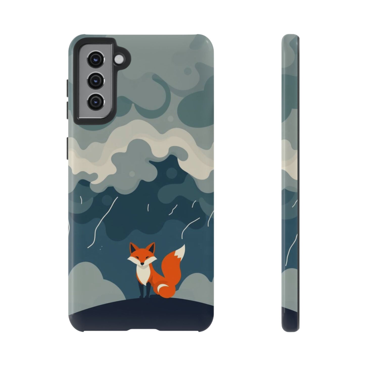 Stormy Fox Design Phone Case