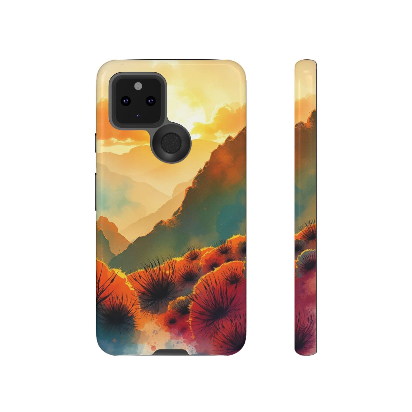 Ideallic Watercolour Sunset Design Phone Case