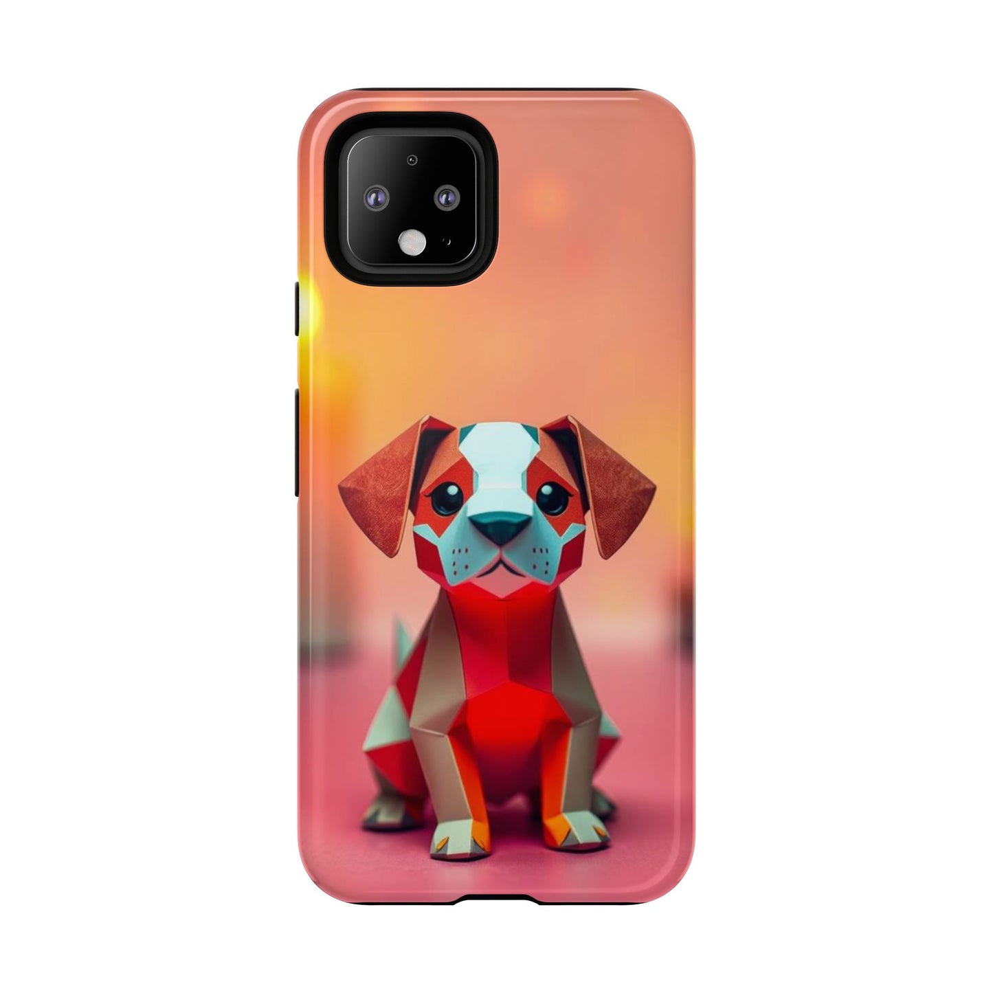 Origami Dog Design Phone Case