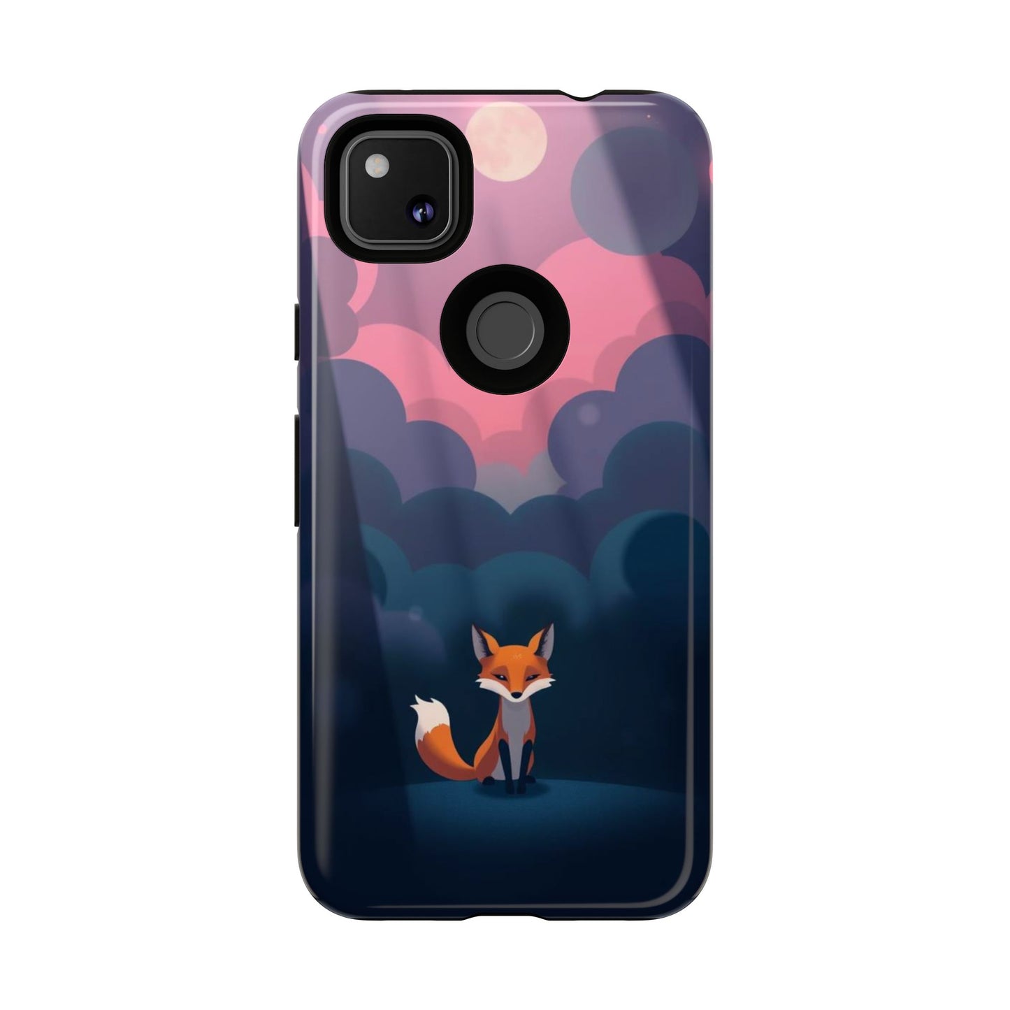 Moody Pop Art Fox Design Phone Case
