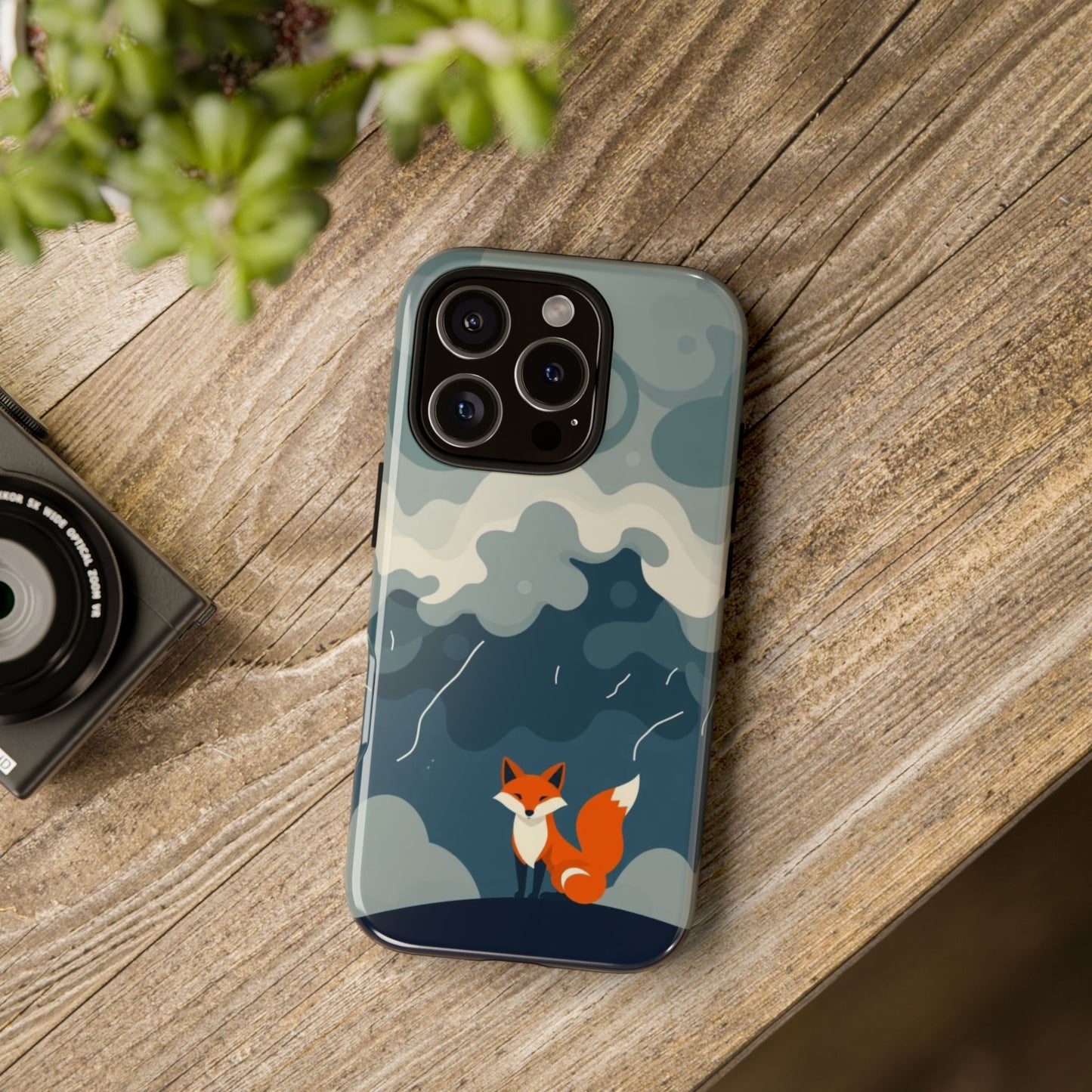 Stormy Fox Design Phone Case