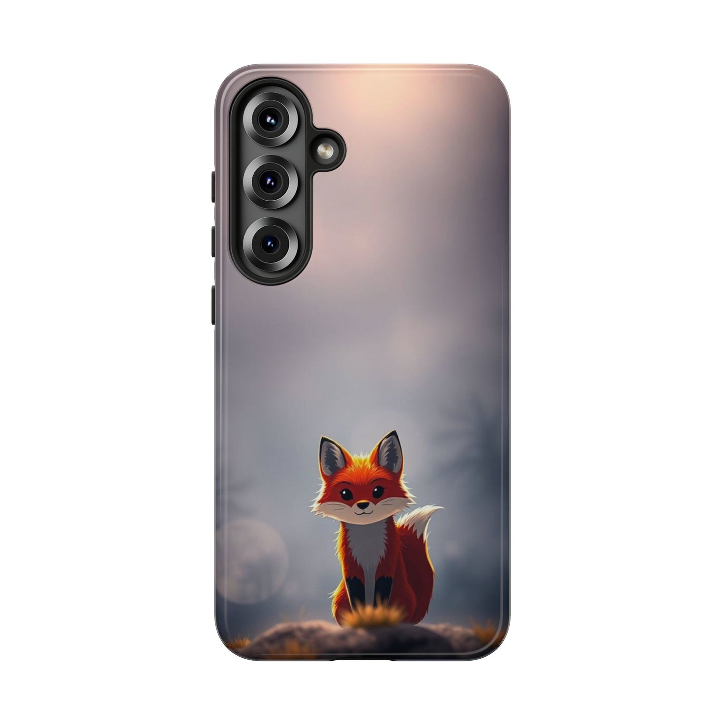 Cute Gothic Fox Design Phone Case