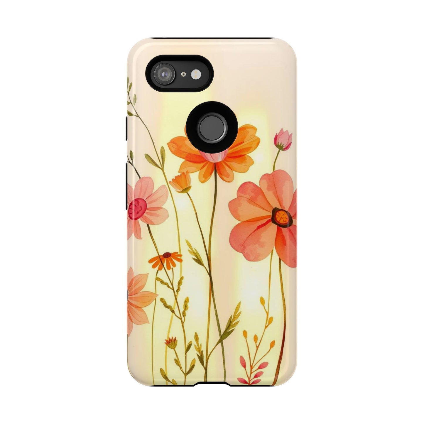 Watercolour Bunch of Wildflowers Design Phone Case