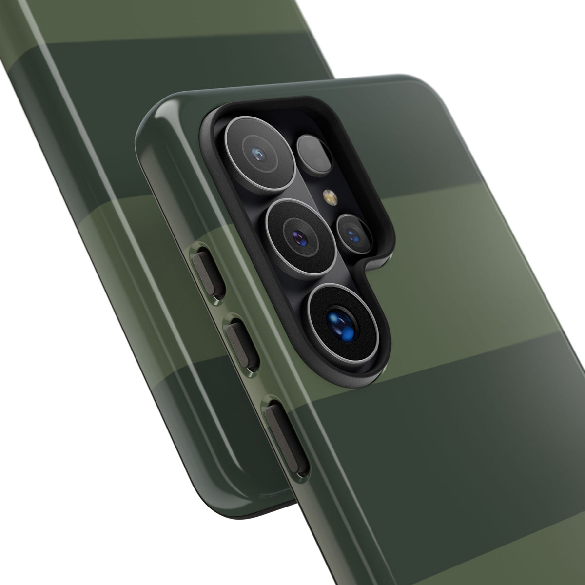 Green Horizontal Stripe Pattern Phone Case - Green Phone Case
