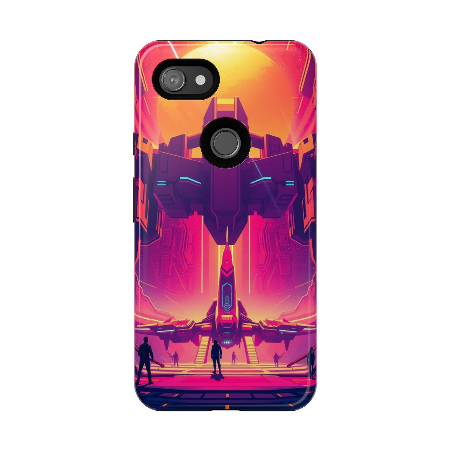 Alien Landing Pad Design Phone Case