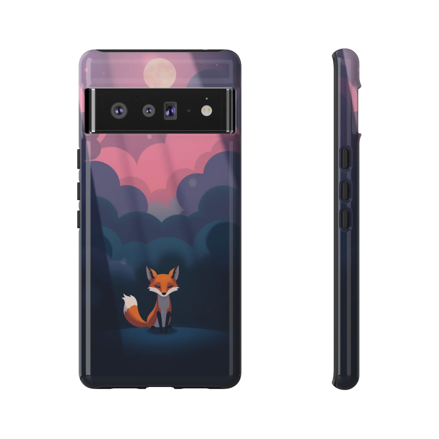 Moody Pop Art Fox Design Phone Case