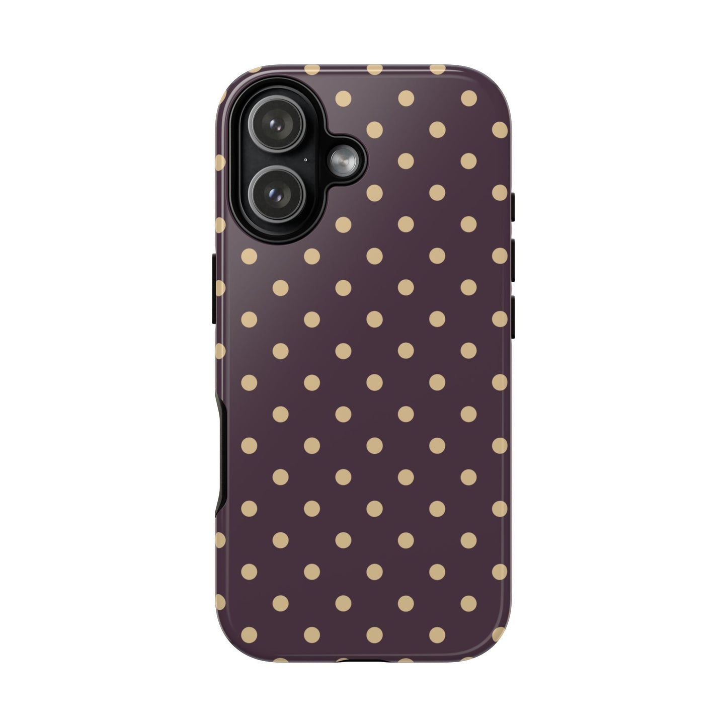 Purple with Yellow Dot Pattern Phone Case