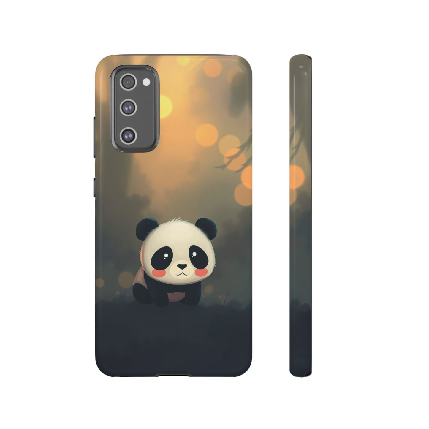 Cute Gothic Panda Design Phone Case