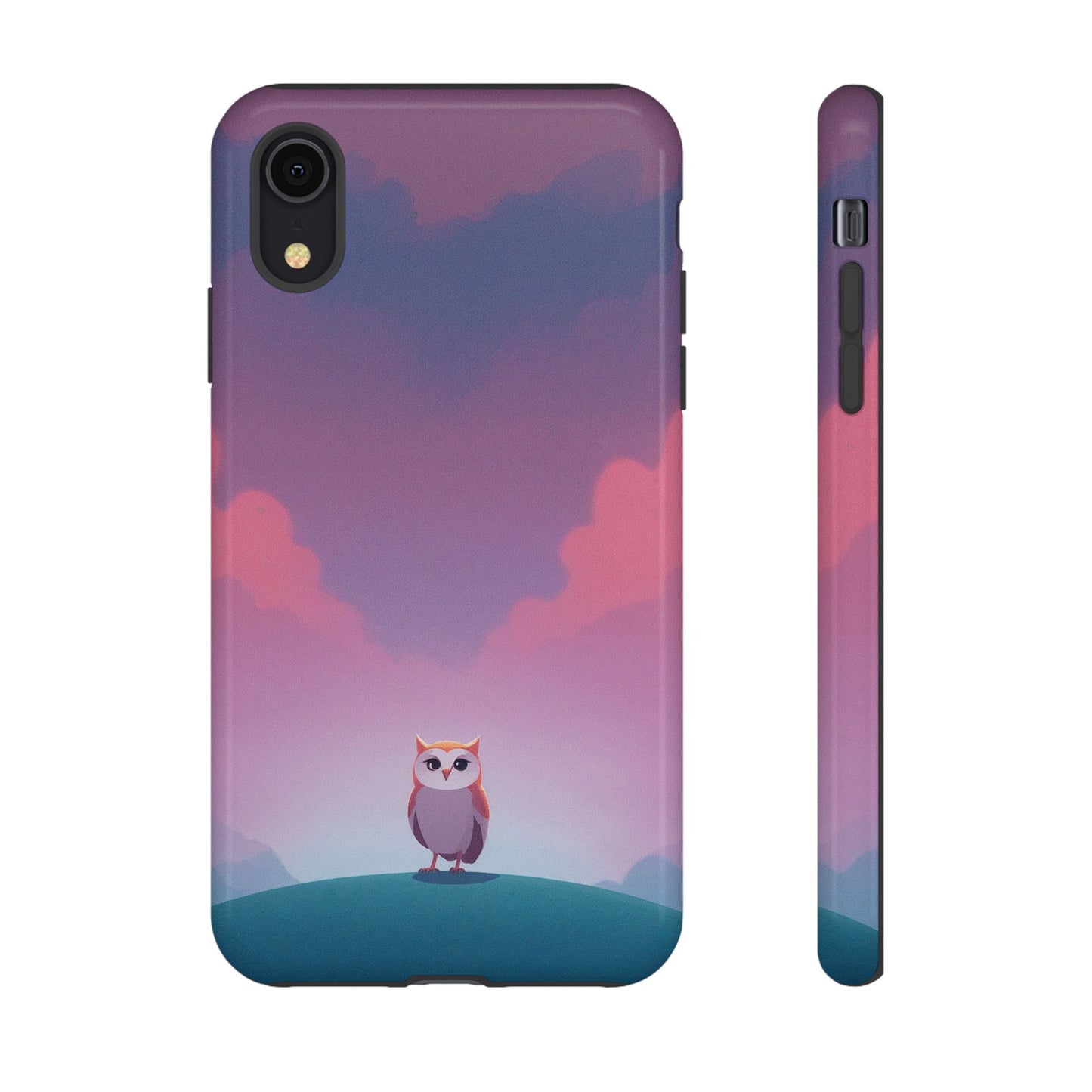 Watercolour Owl & Cloud Design Phone Case