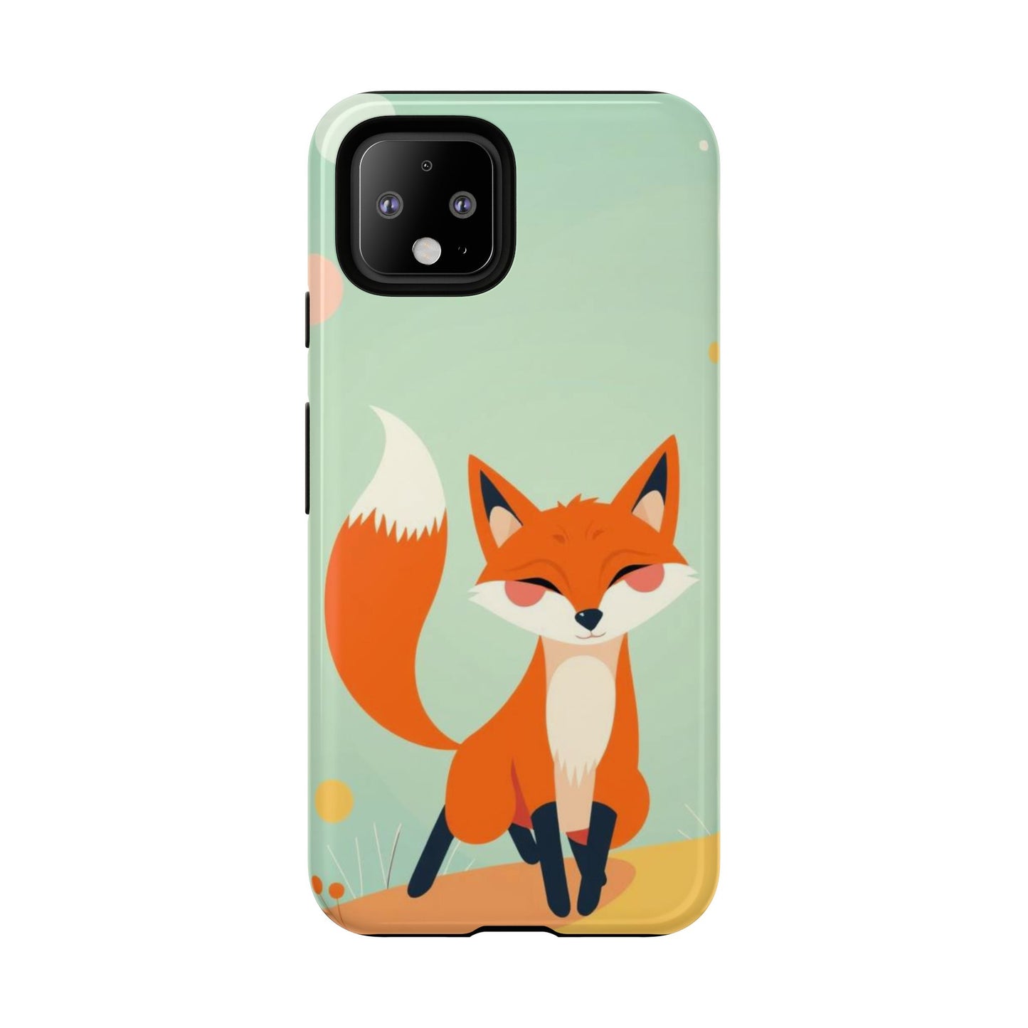 Happy Fox Design Phone Case