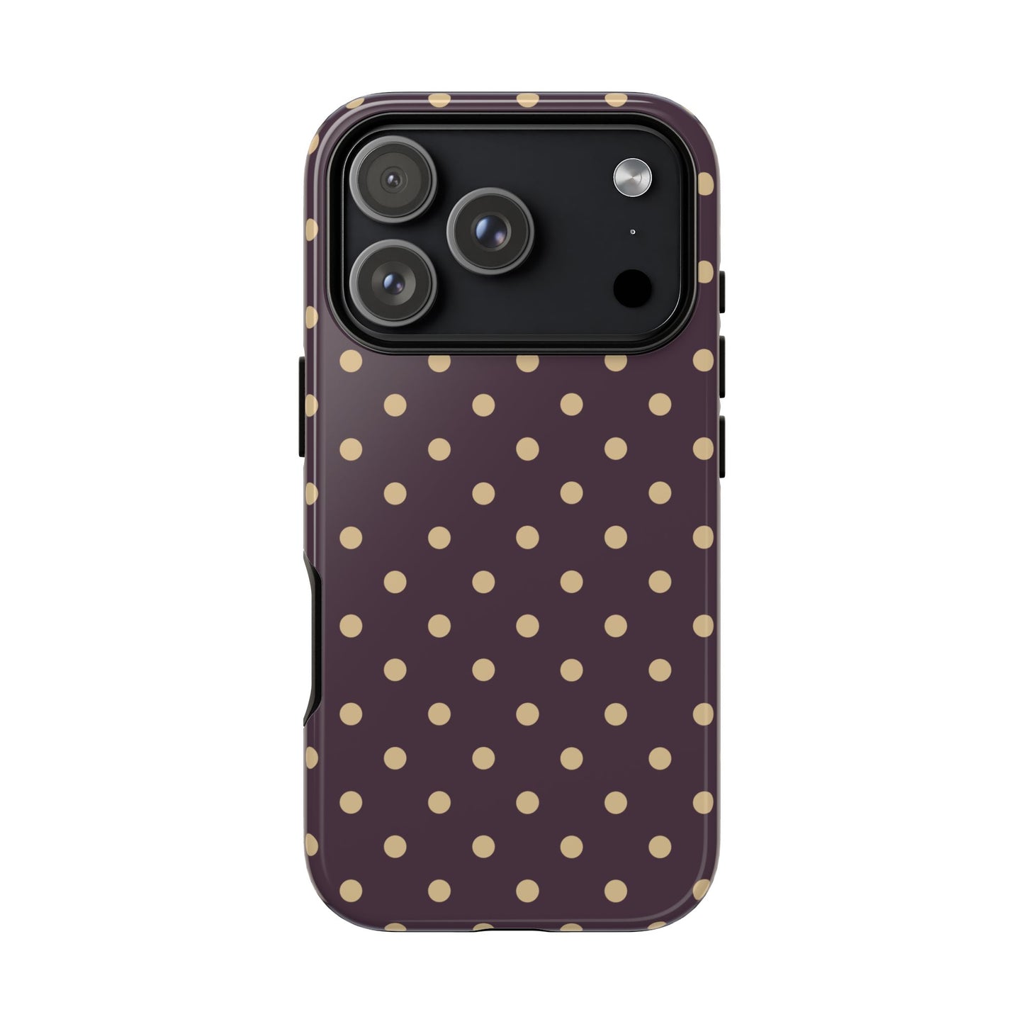 Purple with Yellow Dot Pattern Phone Case