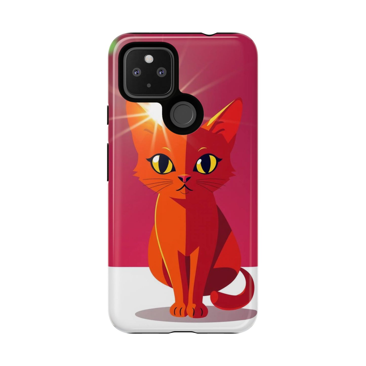 Flashing Cat Design Phone Case