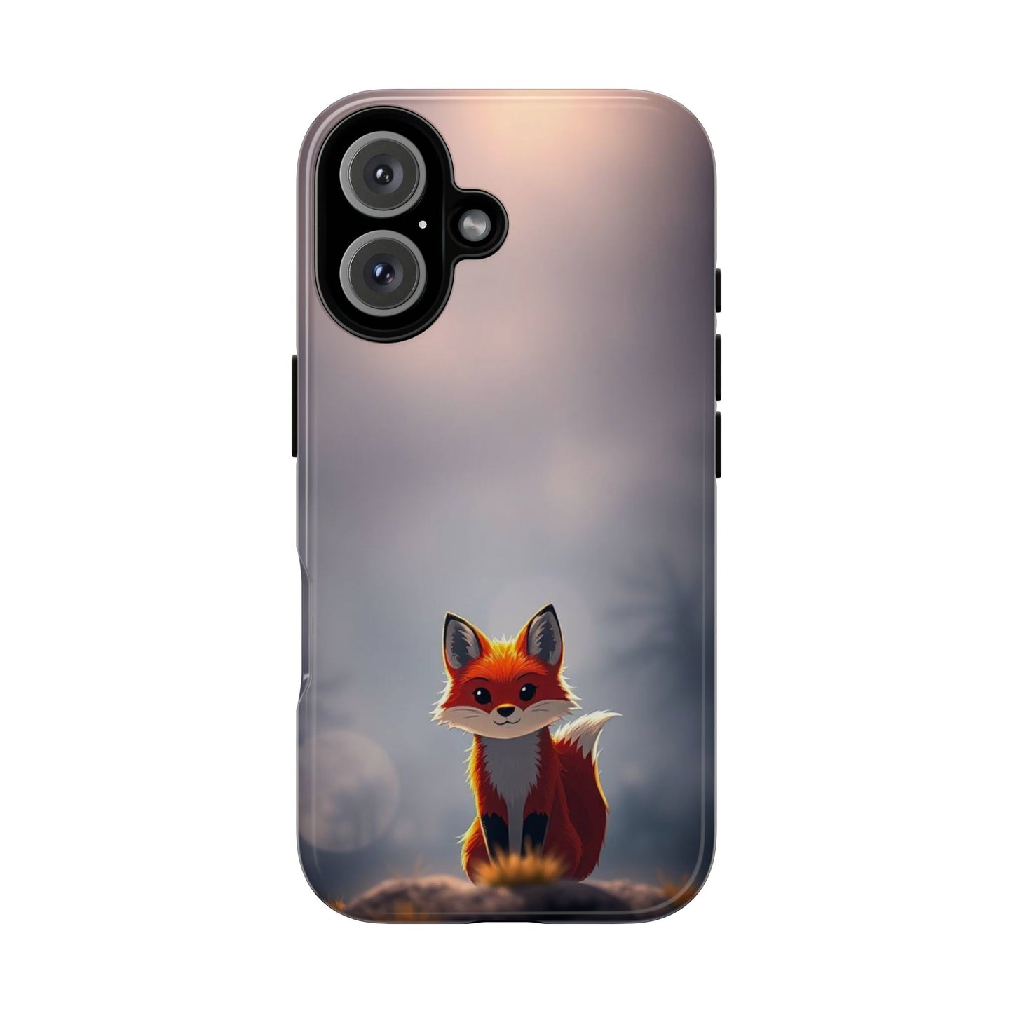 Cute Gothic Fox Design Phone Case