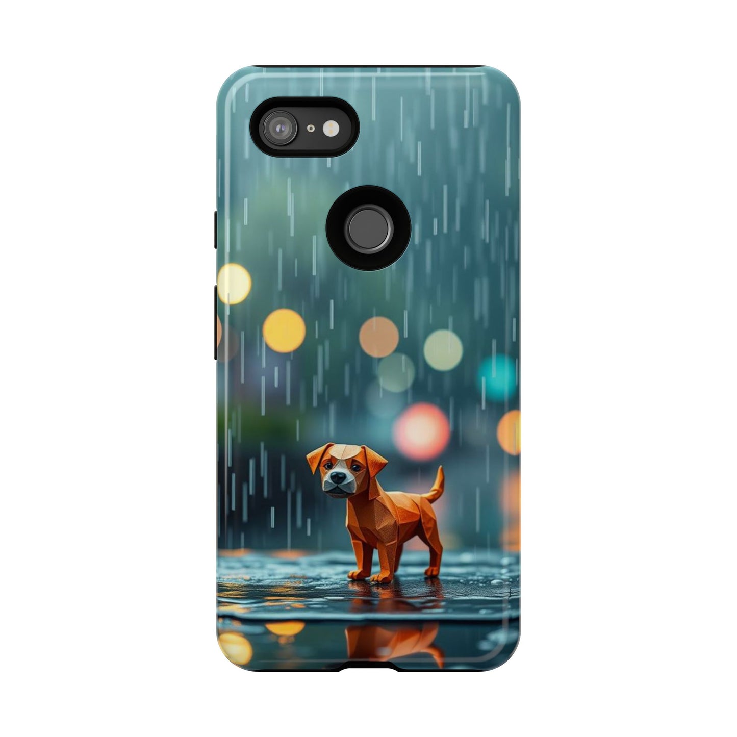 Origami 'Soggy Dog' Design Phone Case
