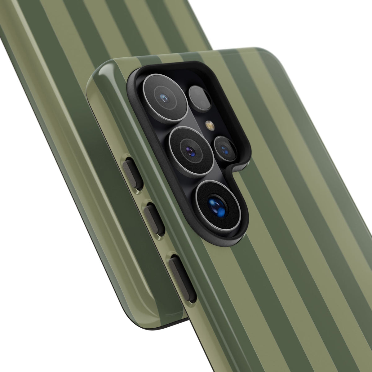 Green Stripe Pattern Phone Case - Green Phone Case