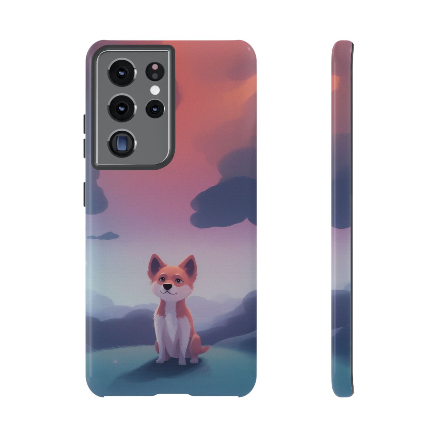 Cute Dog & Cloud Design Phone Case