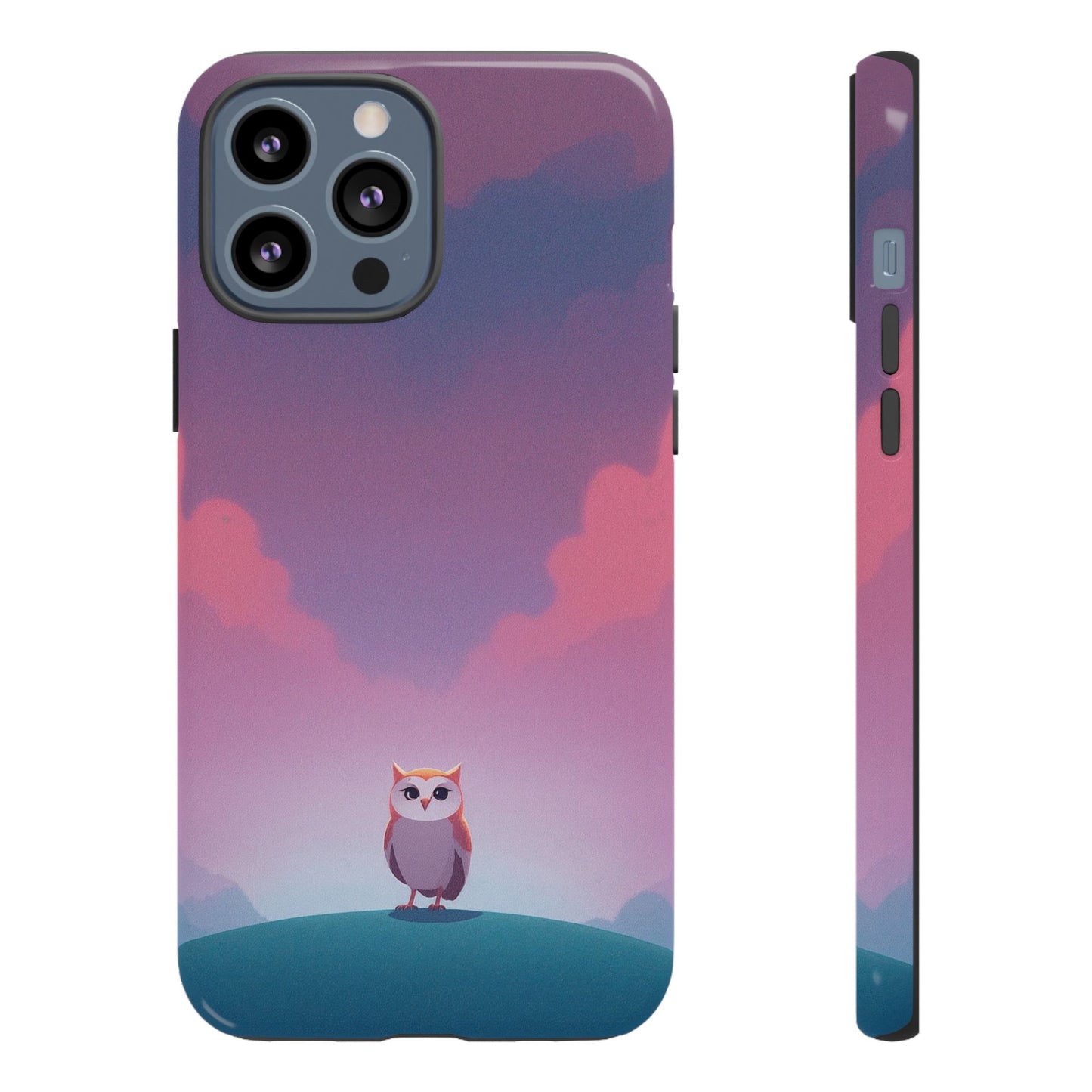 Watercolour Owl & Cloud Design Phone Case