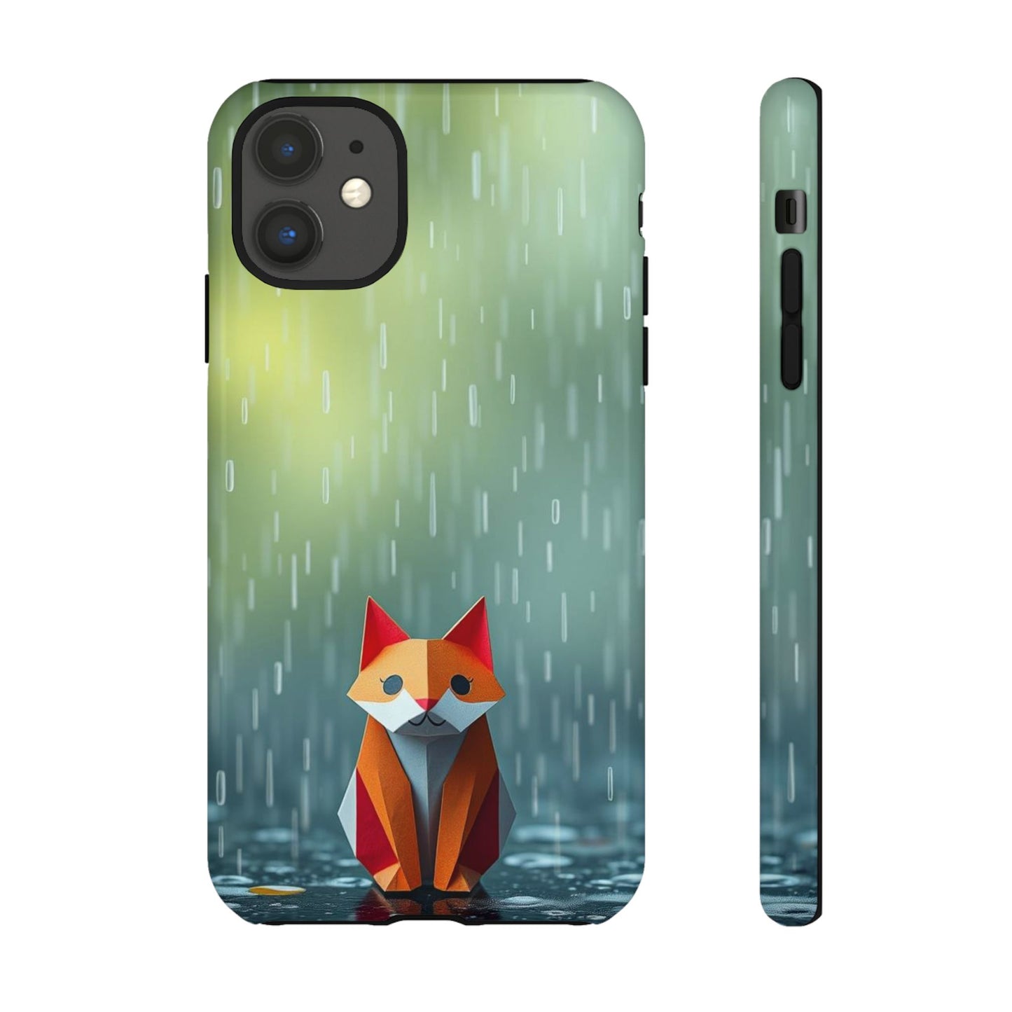 Origami 'Soggy Fox' Design Phone Case