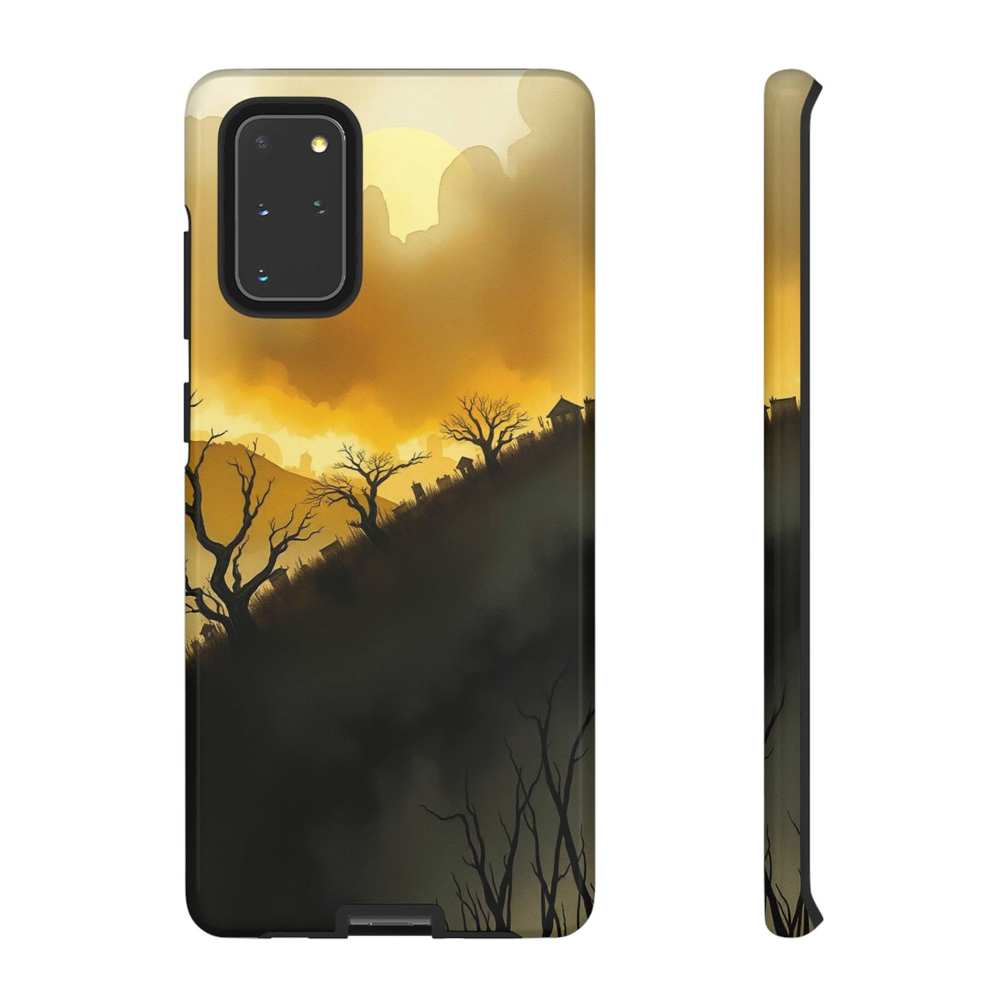 Eerie Graveyard Watercolour Design Phone Case