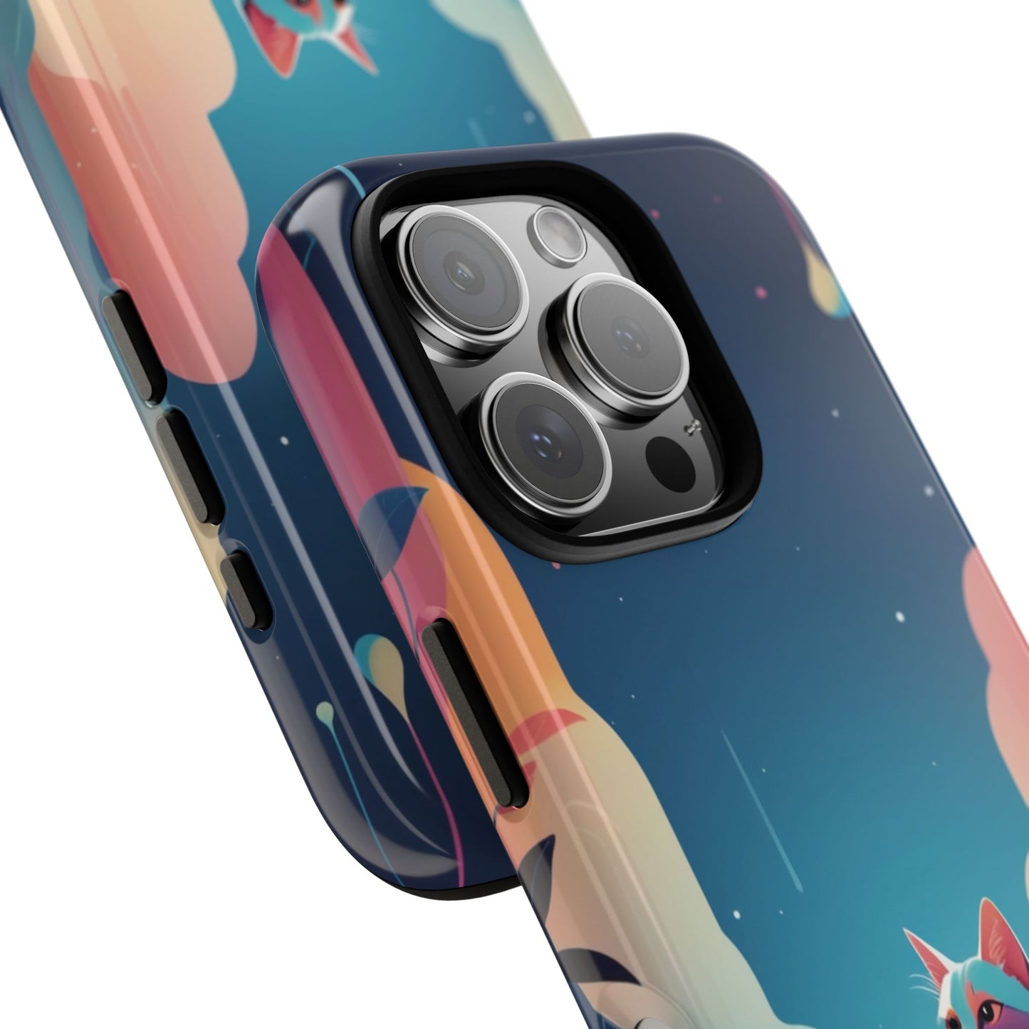 Stylised Cat Design Phone Case