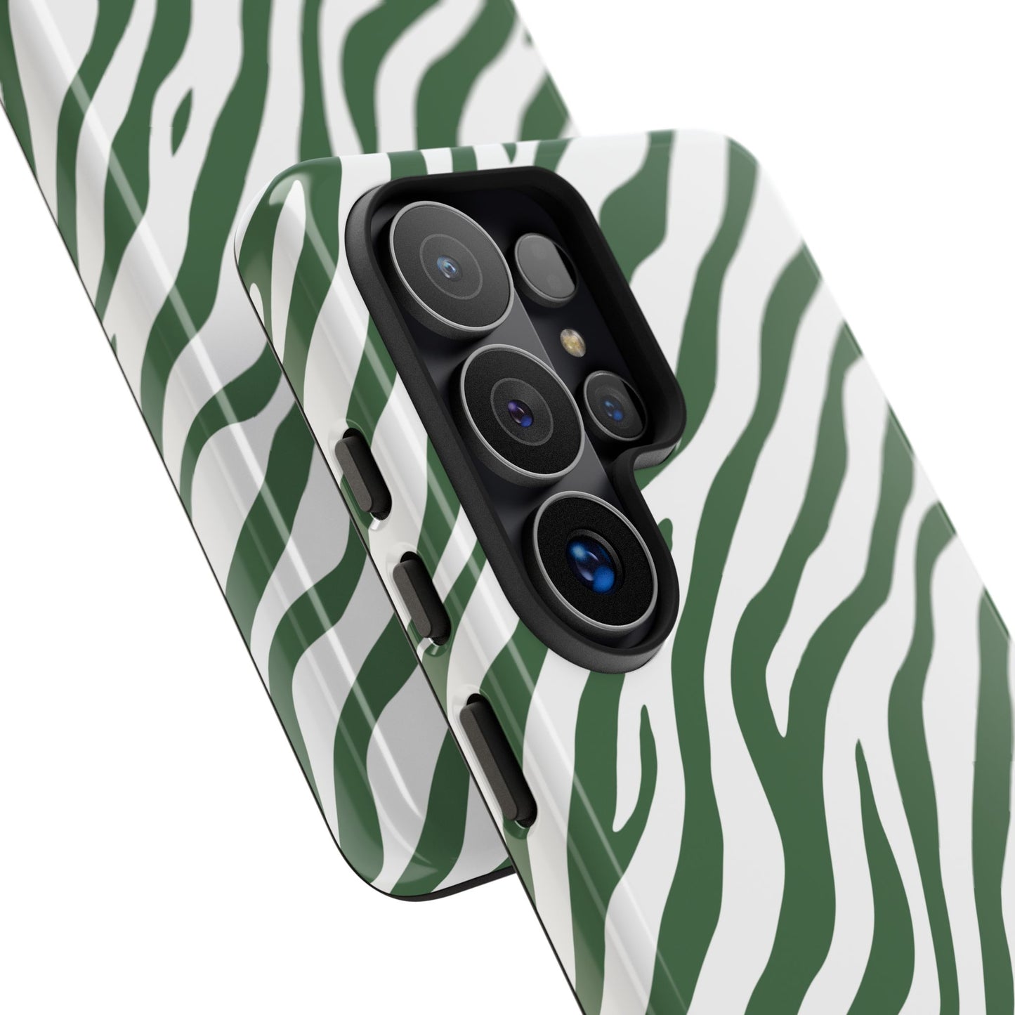 Stylish Sage Zebra Print Phone Case