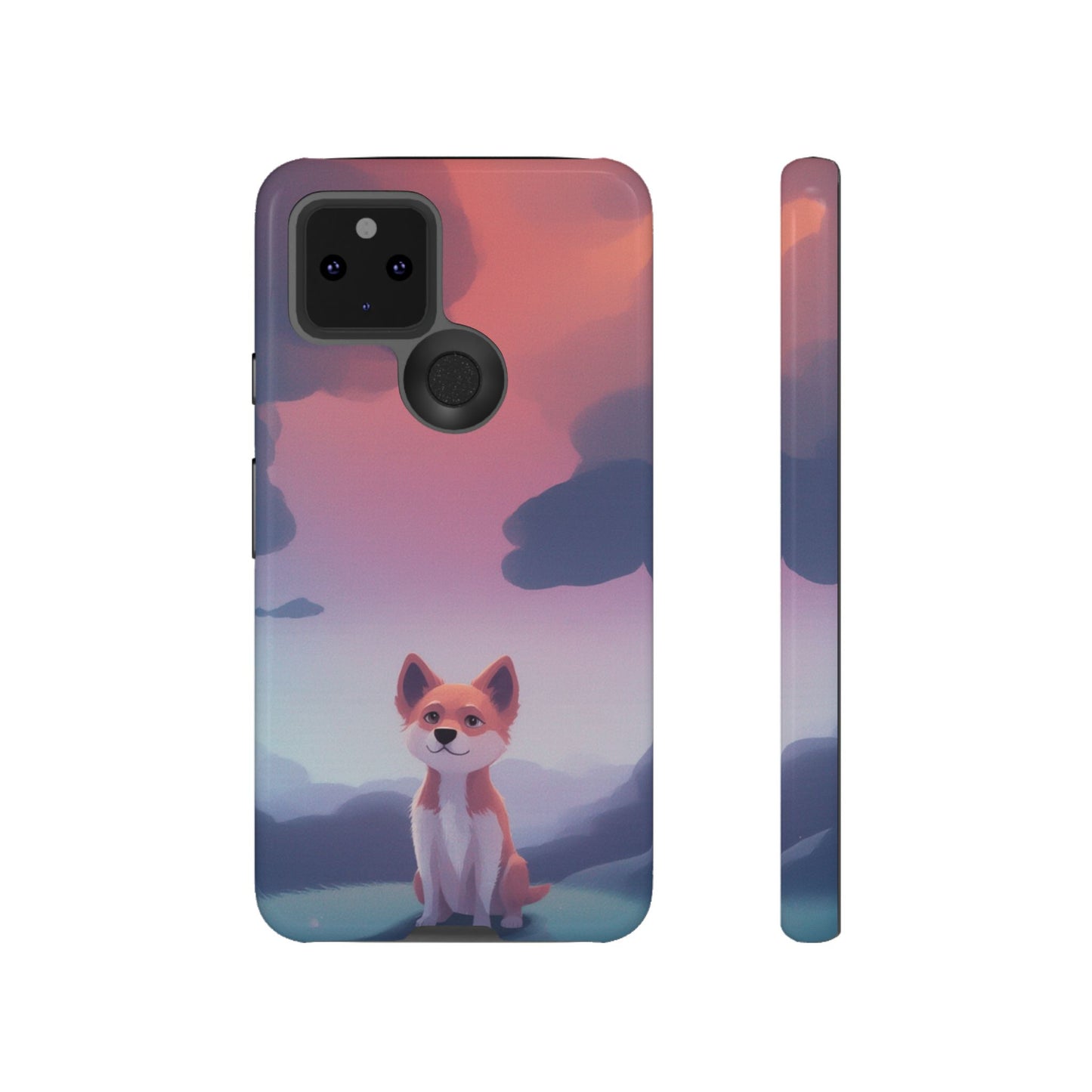 Cute Dog & Cloud Design Phone Case