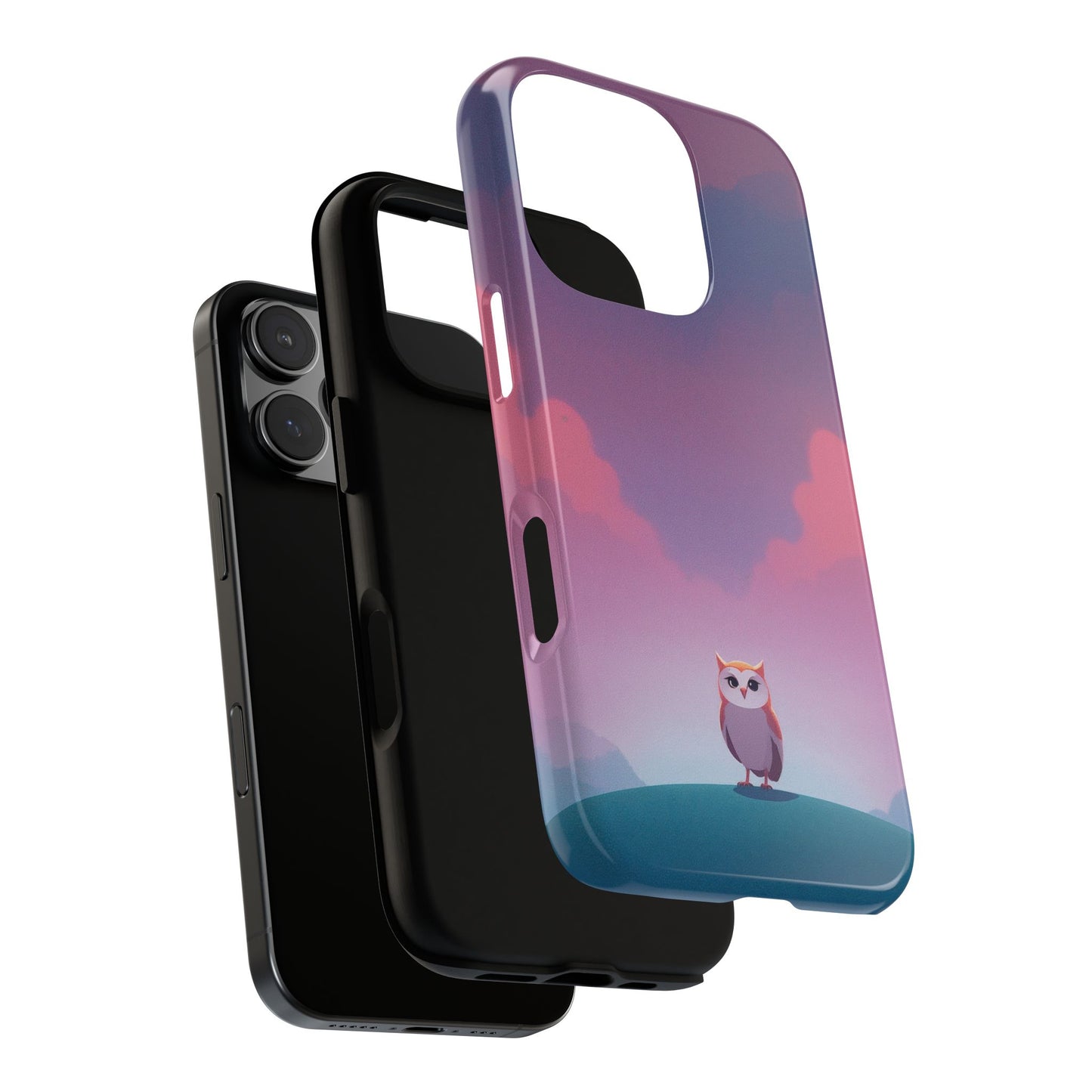 Watercolour Owl & Cloud Design Phone Case