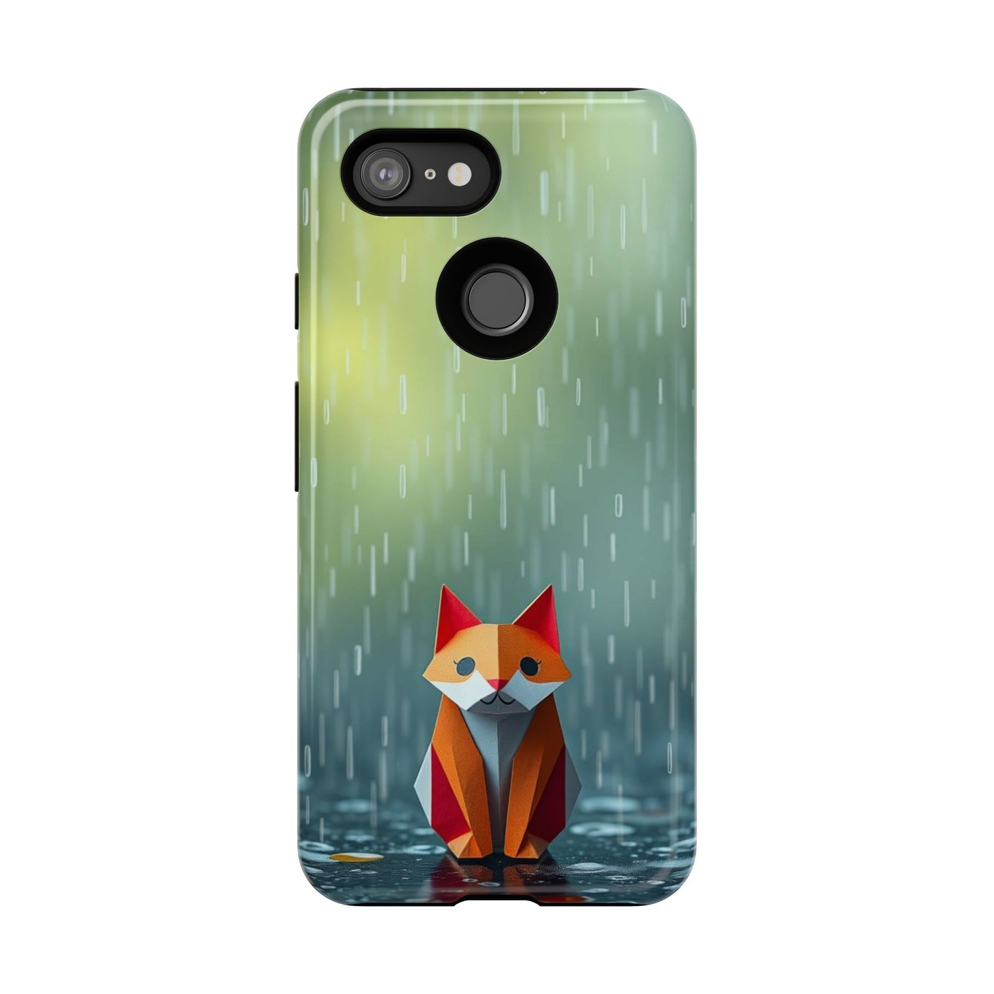Origami 'Soggy Fox' Design Phone Case